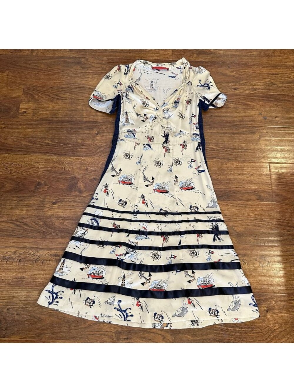 Tommy Hilfiger Collection Gigi Hadid silk nautical dress